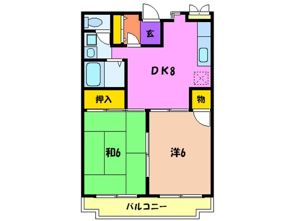 エクセル本町の物件間取画像